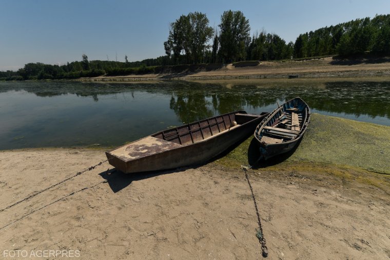 Történelmi mélypontra süllyedt a Duna vízhozama Romániában