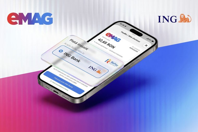 Az eMAG bevezeti a RoPay ING fizetési eszközt, amely egy újabb ingyenes, biztonságos és azonnali fizetési mód