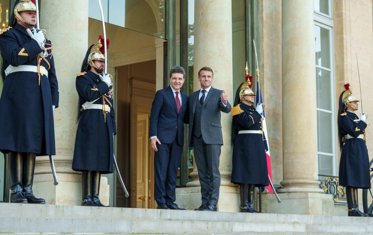 Nicușor Dan: Rendkívül szívélyes tárgyalásaim voltak Macron elnökkel