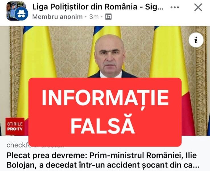 Már a belügyminisztériumnak is szólnia kellett: álhír az, hogy elhunyt Ilie Bolojan