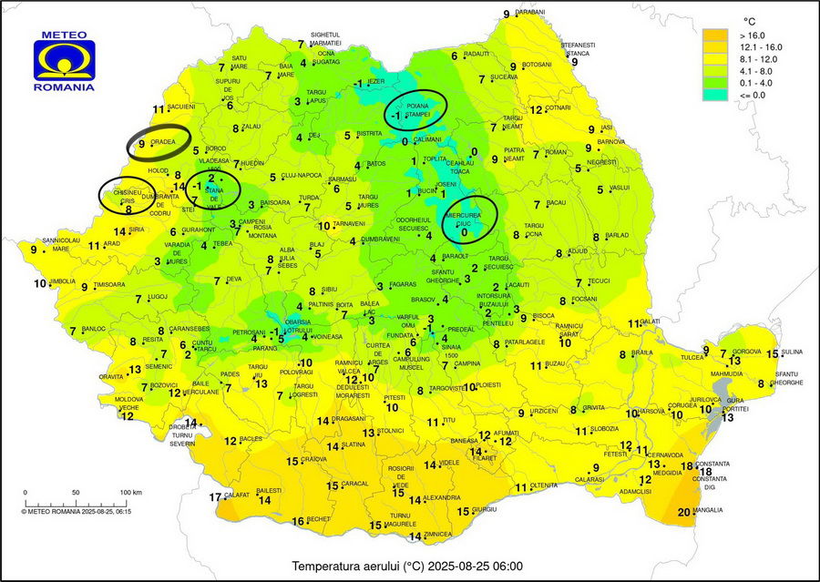 Augusztusi hidegrekord: Biharfüreden -1 fok volt ma hajnalban