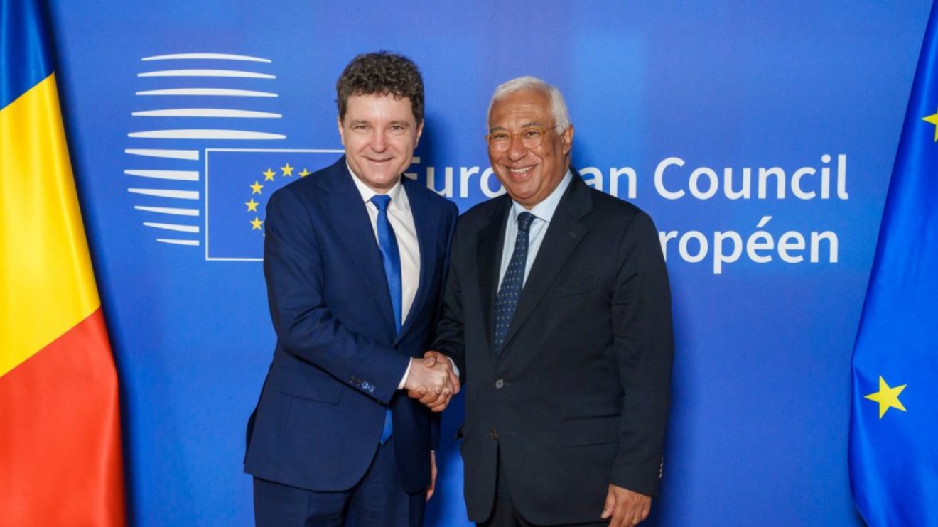 Az Európai Tanács elnökét, Antonio Costát fogadta a Cotroceni-palotában Nicușor Dan államfő