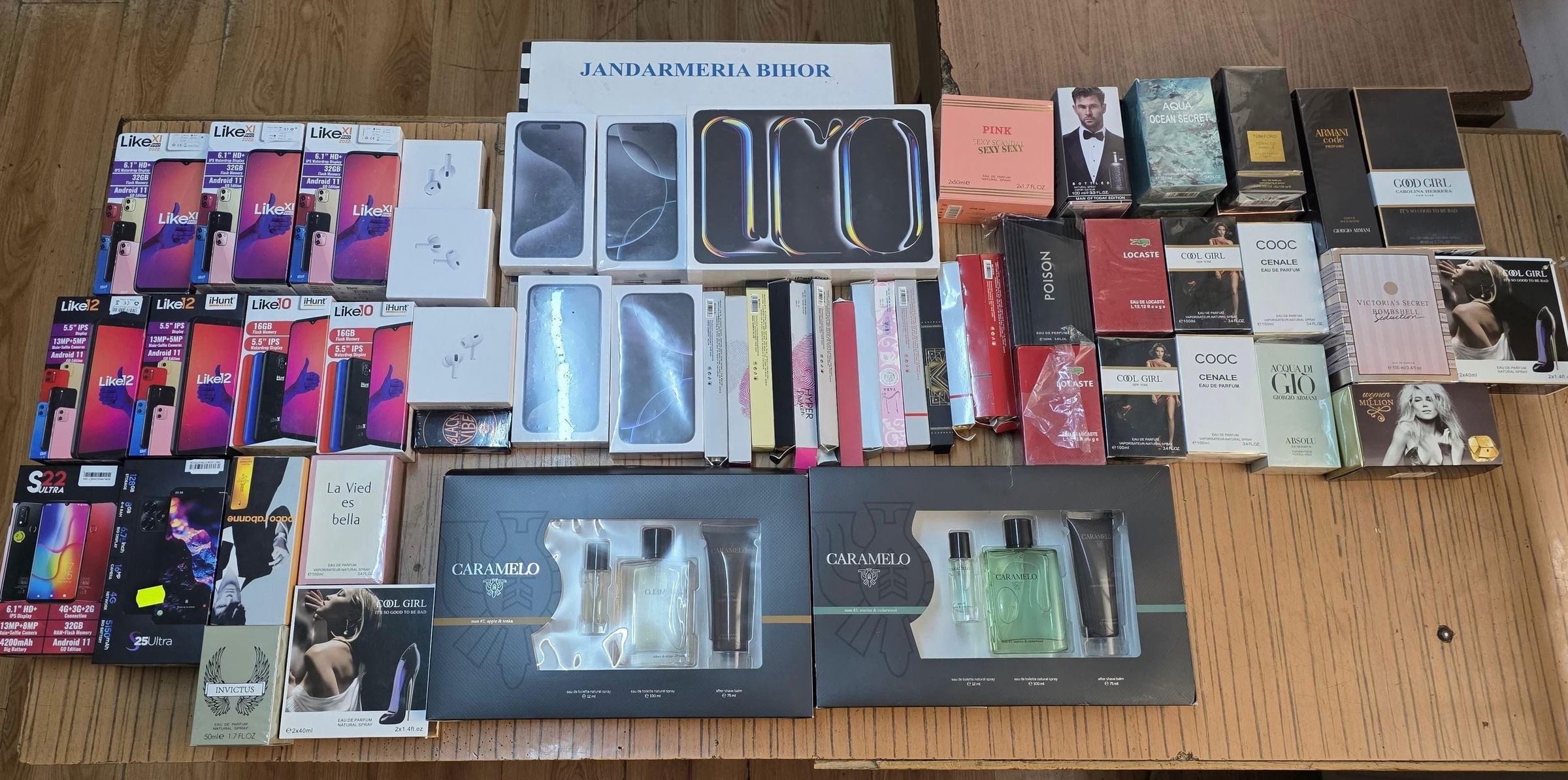 Hamis termékekkel kereskedő személyeket buktattak le a Bihar megyei csendőrök