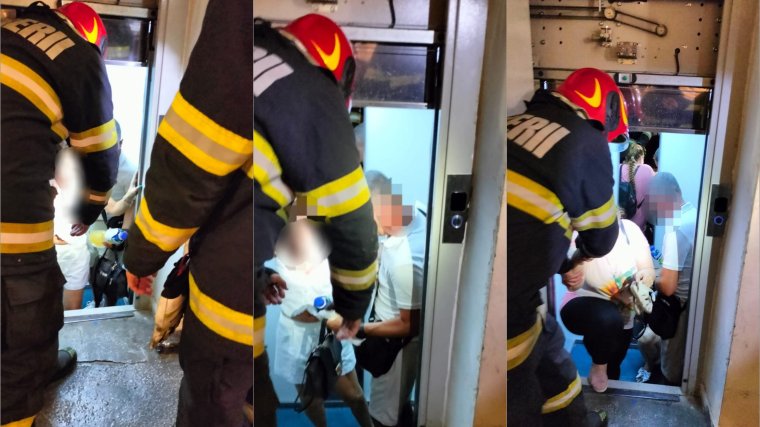Liftben rekedt hat személy Nagyváradon, a tűzoltók beavatkozására volt szükség
