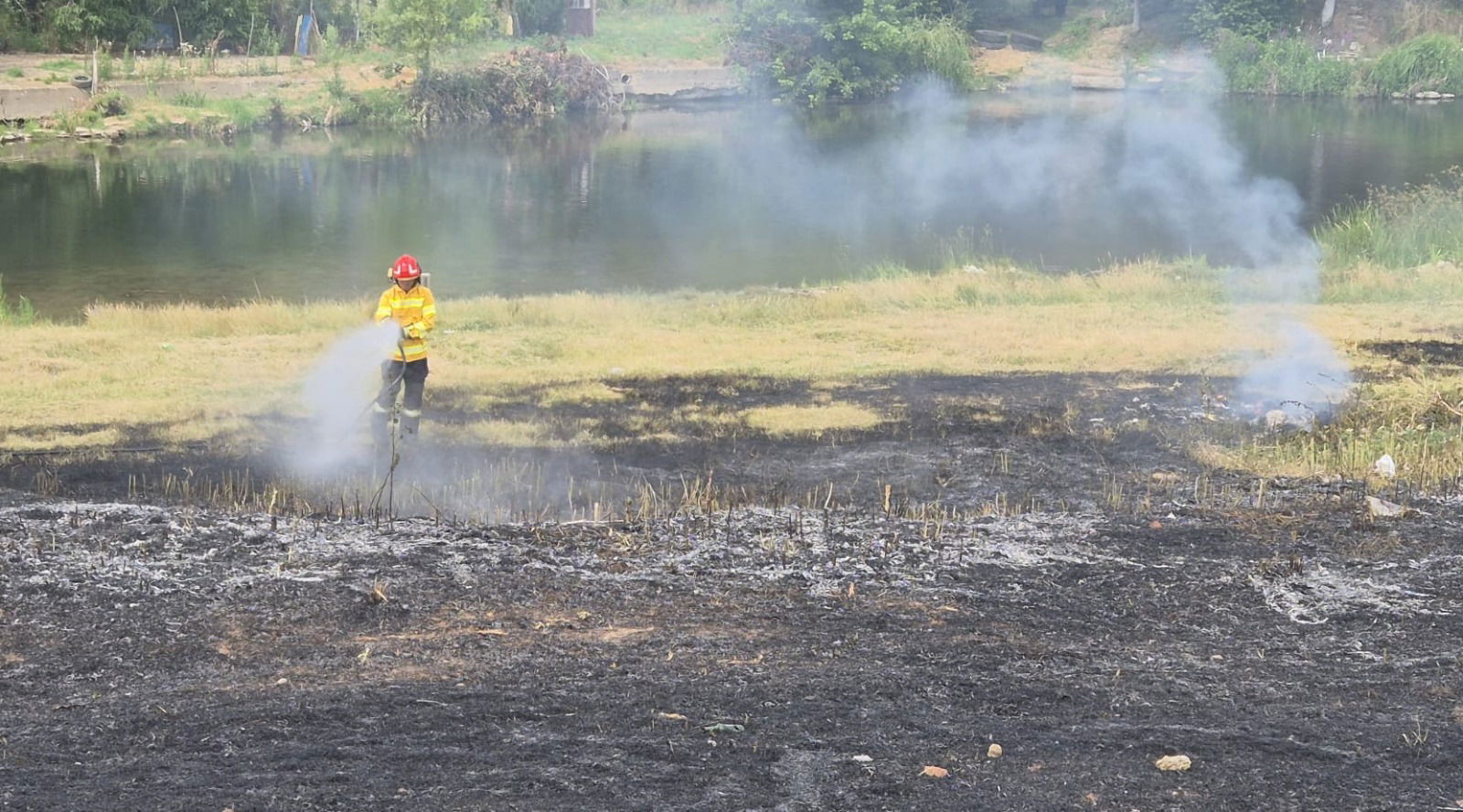 Több Bihar megyei településen okozott gondot a tarlótűz hétvégén