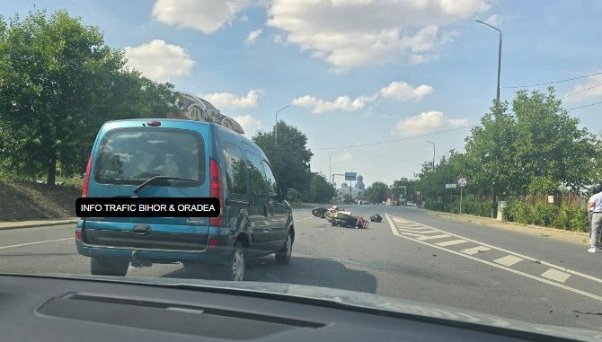 Egy motoros sérült meg a Váradszentmártonnál történt balesetben