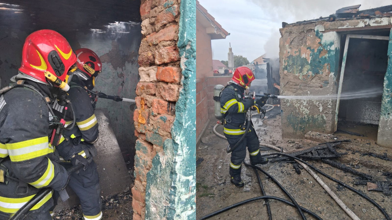 Hatalmas tűz pusztított el egy házat Rontón, az ott lakók időben kimenekültek