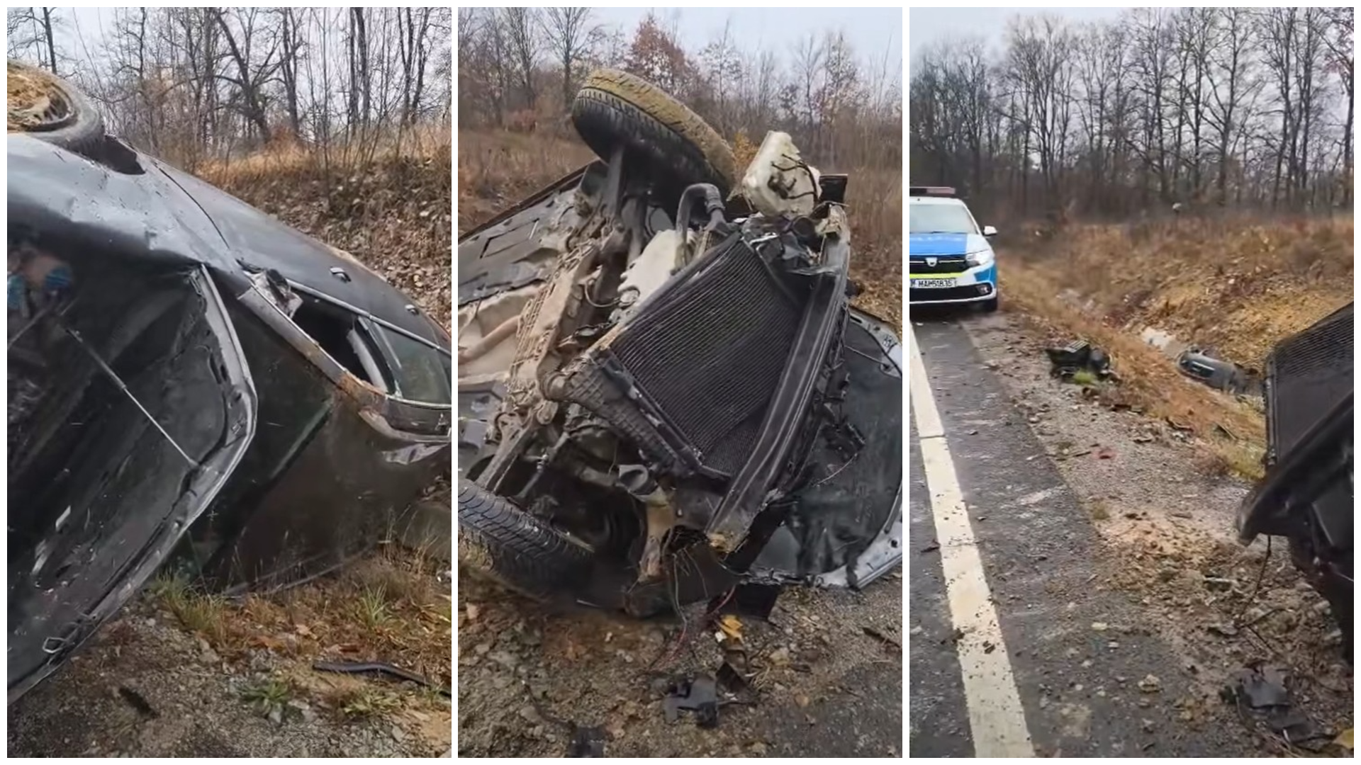 Árokba borult egy autó Szokánynál│Videó