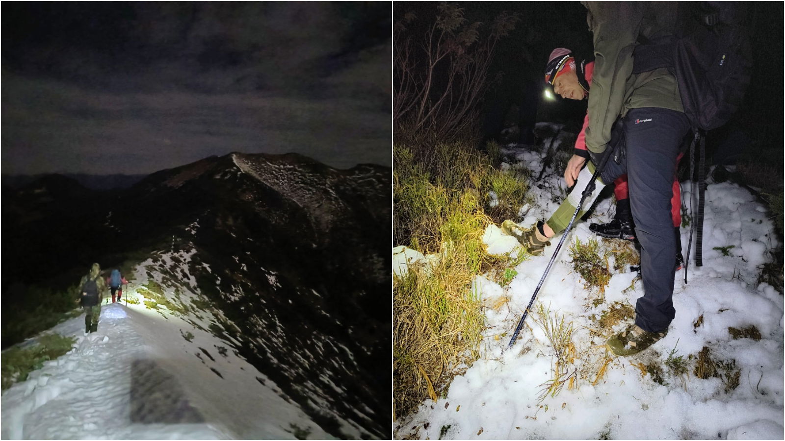 Tíz és fél órás mentőakció a Máramarosi-havasokban: sikerült kimenteni a két ukrán állampolgárt