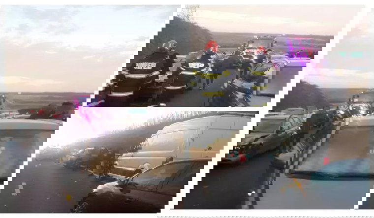 Tömegbaleset történt egy romániai gyorsforgalmi úton | VIDEÓ