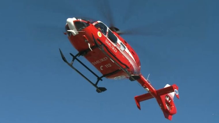 Mentőhelikopterrel szállították el egy motoros baleset áldozatát