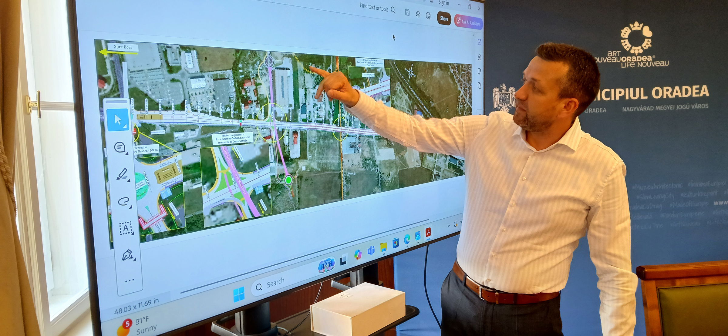 Gyűjtőutak épülnek a váradi körgyűrűn a Selgros és a Metro között