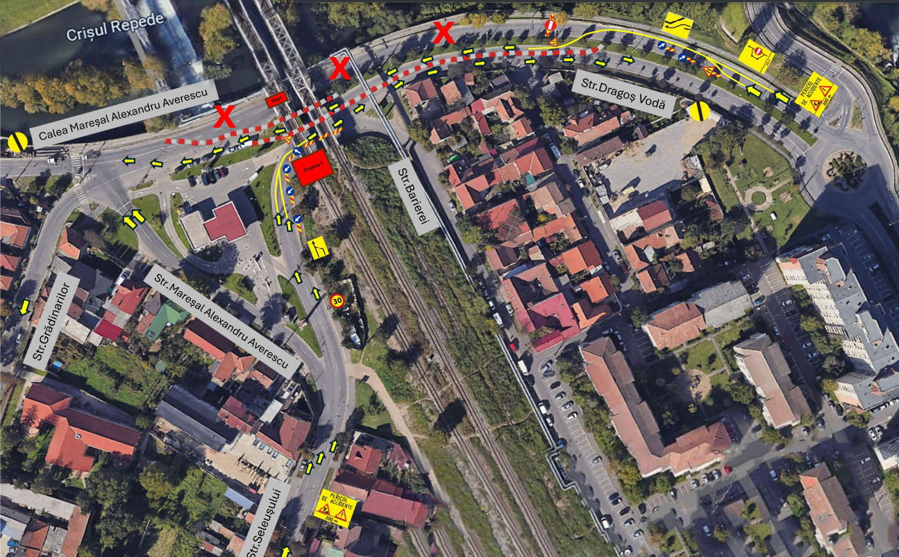 Forgalomkorlátozás a váradi Dragoș Vodă utcán