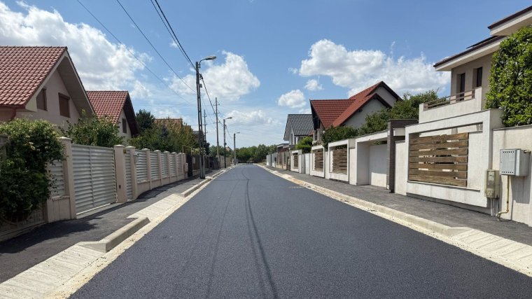Befejeződött a váradi Apateului utca aszfaltozása
