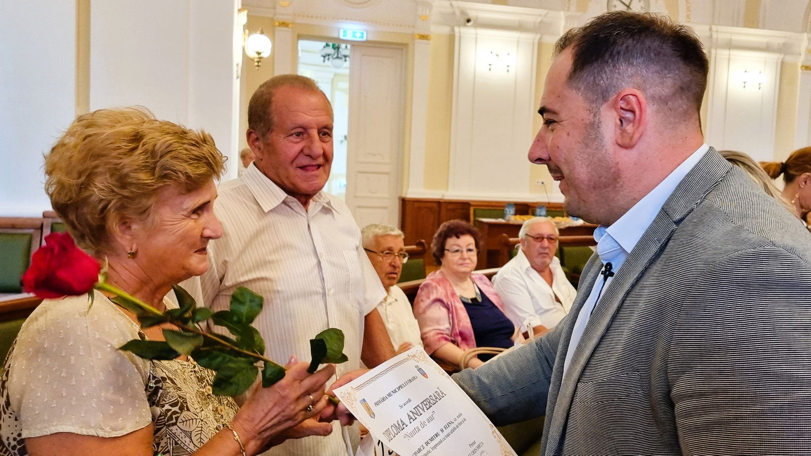 Ismét köszöntötték az aranylakodalmas házaspárokat a nagyváradi városházán