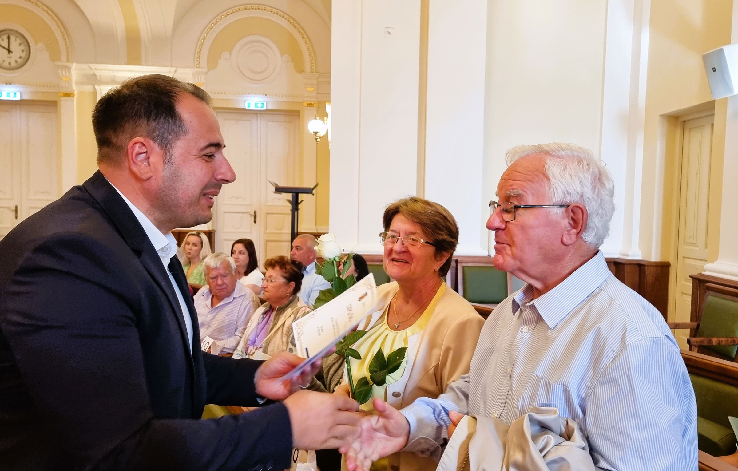 Ismét köszöntötték az ötvenedik házassági évfordulójukat ünneplő párokat