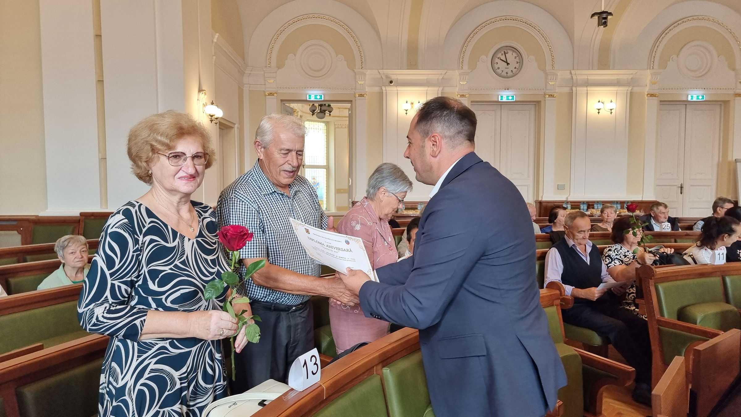 Ismét köszöntötték az aranylakodalmas házaspárokat a nagyváradi városházán