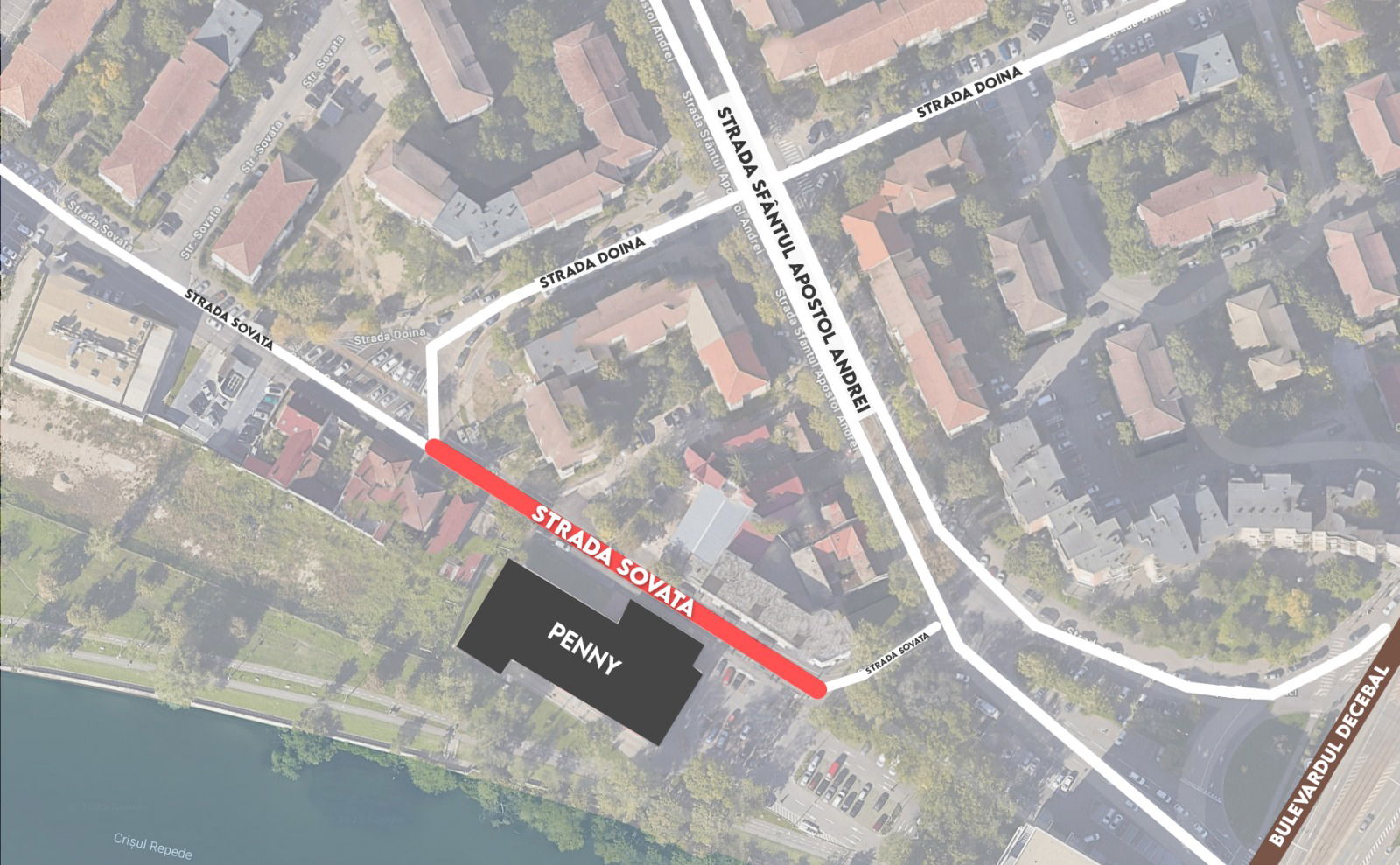 Csatornajavítás a Szováta utcán