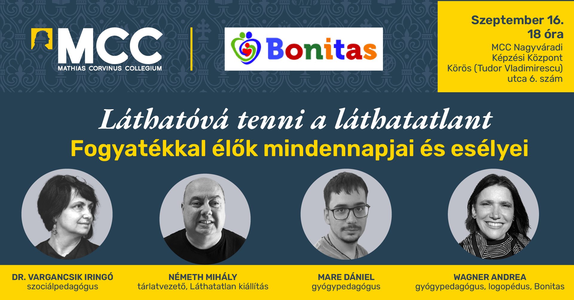 A fogyatékkal élők esélyeiről szervez kerekasztal-beszélgetést az MCC