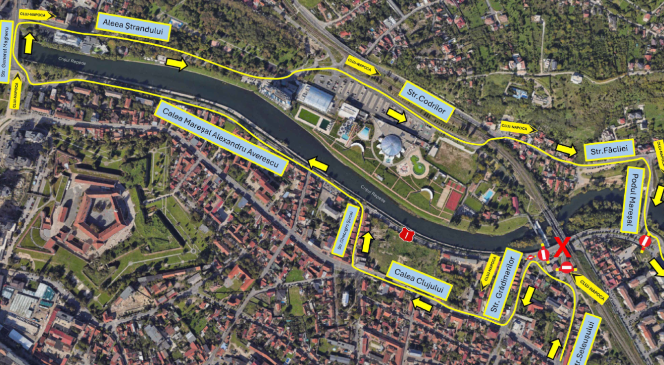 Forgalomkorlátozás a vasúti hídnál