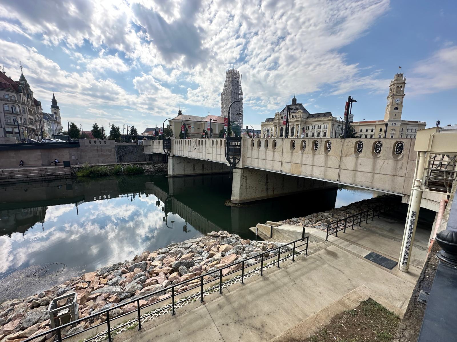 Befejeződtek a partrendezési munkálatok Nagyvárad központi részén