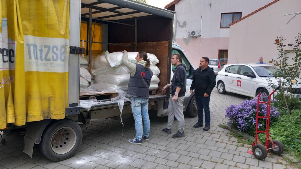 A Caritas Catolica is részesült a lisztadományból