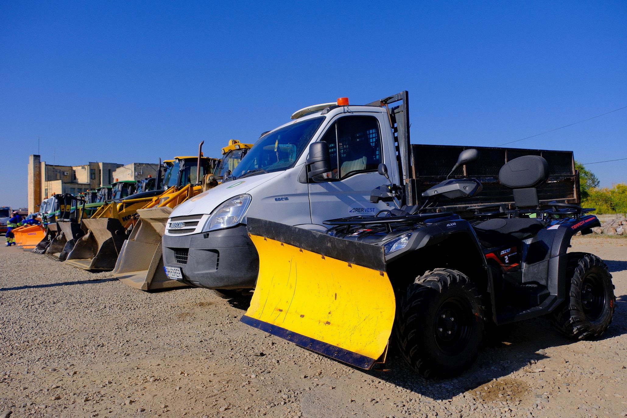 Hóeltakarítás Nagyváradon: quadot is bevetnek a télen a járdák tisztán tartásáért