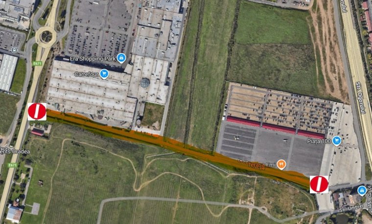 Egy hónapra lezárják a DN79 országút és az ócskapiac közötti összekötő utat