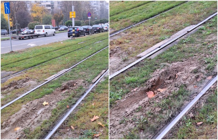 Négy hónap sem telt el, máris megrongálták a füvesített villamossíneket