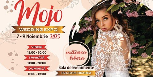 A Mojo Wedding Expo esküvői vásár 2025. november 7–9. között visszatér a nagyváradi ERA Parkba!