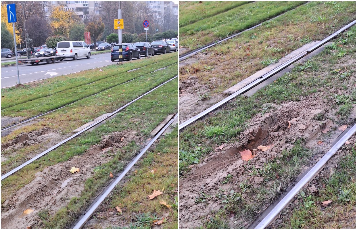 Négy hónap sem telt el, máris megrongálták a füvesített villamossíneket