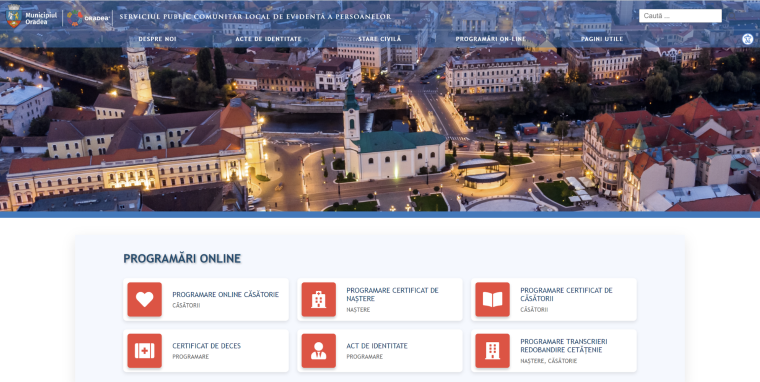 Új honlapja van a váradi lakosságnyilvántartónak