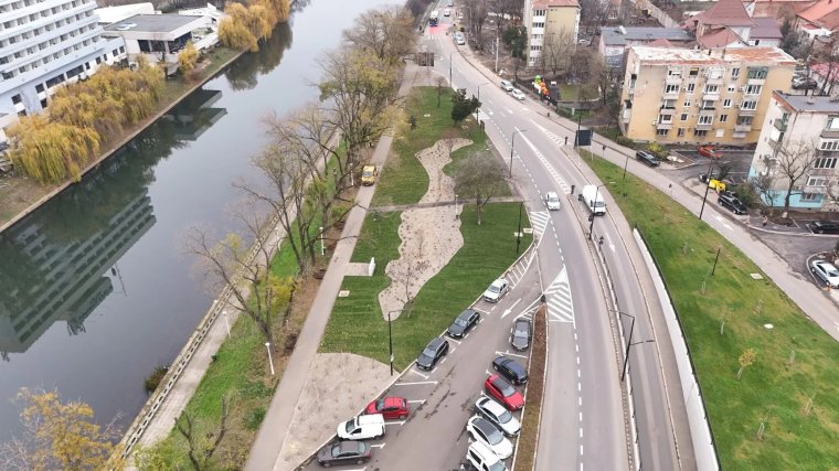 Elkészült az Averescu út tájépítészeti elrendezése