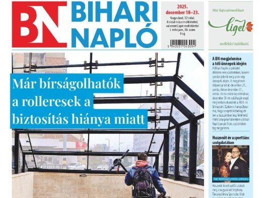 A Bihari Napló hetilap december 18-i lapszámának tartalmából