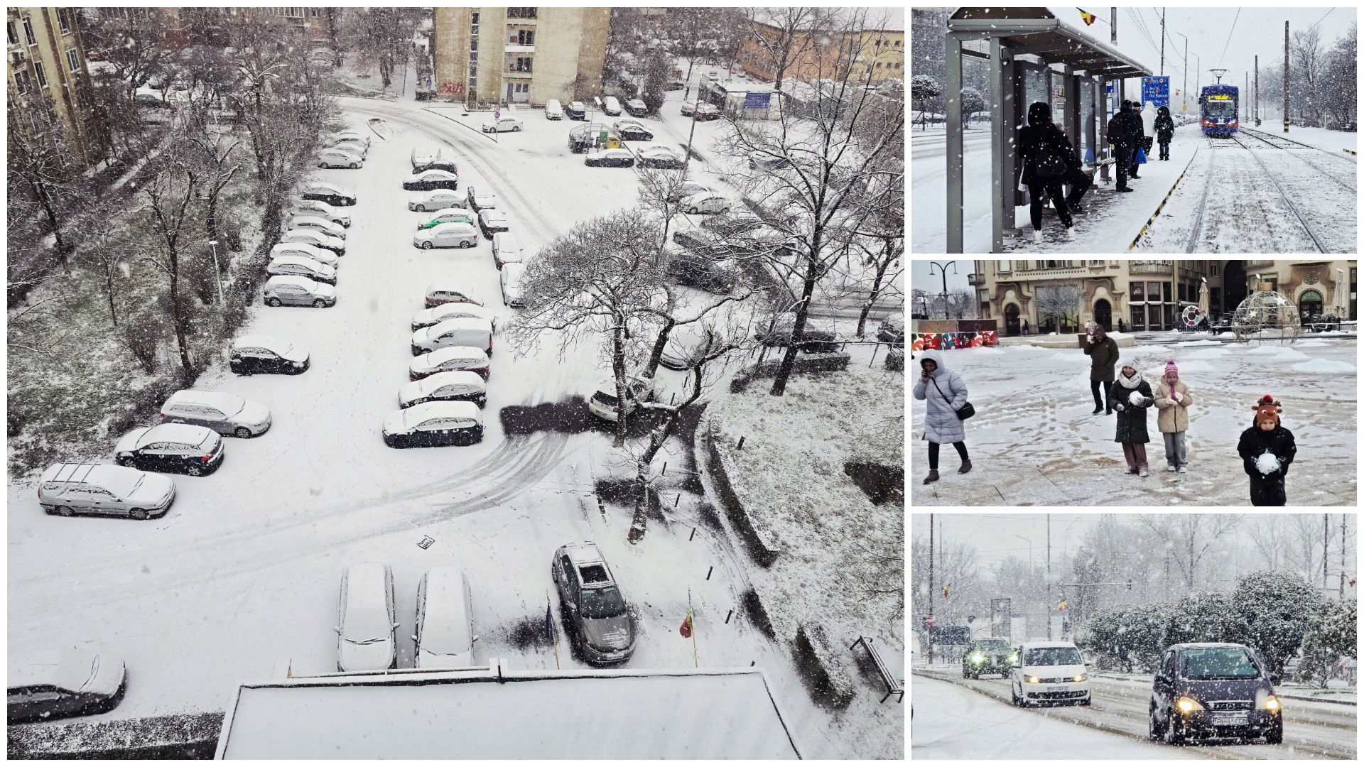 Fehérbe borult Nagyvárad az év utolsó előtti napján