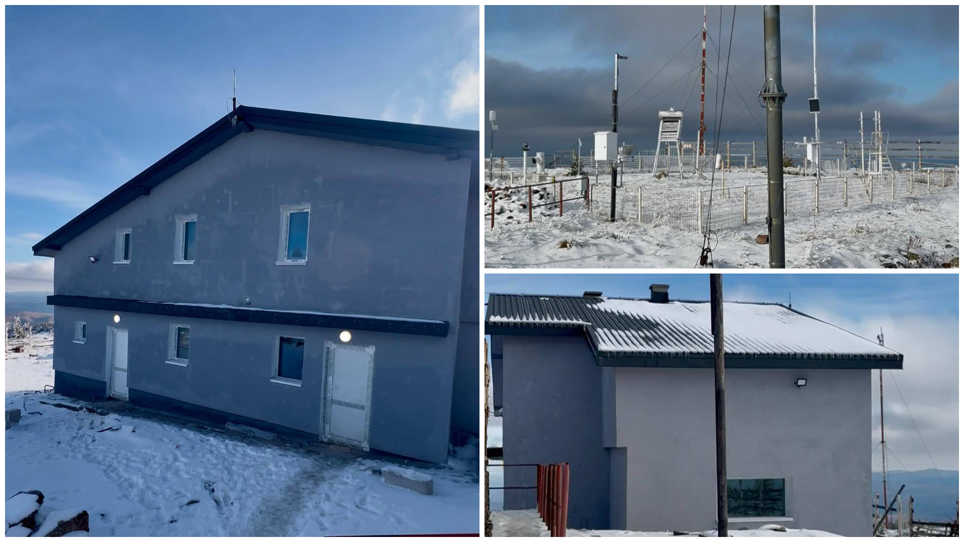 Újjáépítették a tűzvészben megsemmisült meteorológiai állomást a Vigyázó csúcsán | VIDEÓ