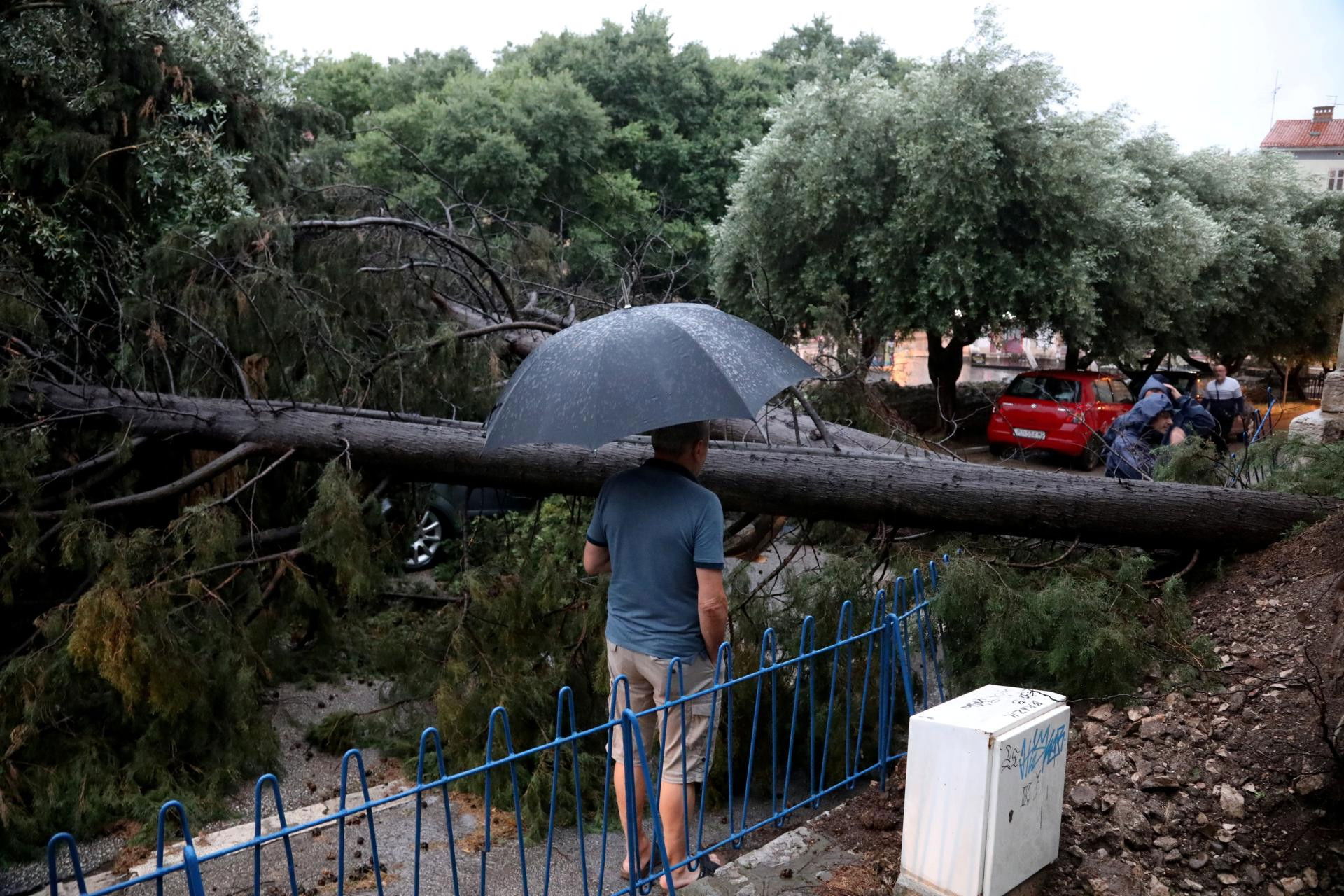 Óriási vihar csapott le a horvát tengerpartra
