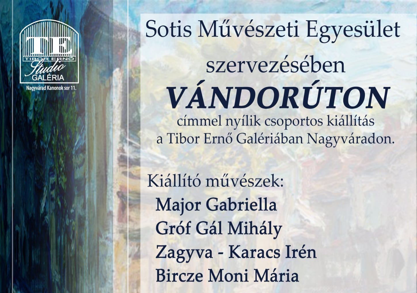 Csoportos kiállítás nyílik a Tibor Ernő Galériában