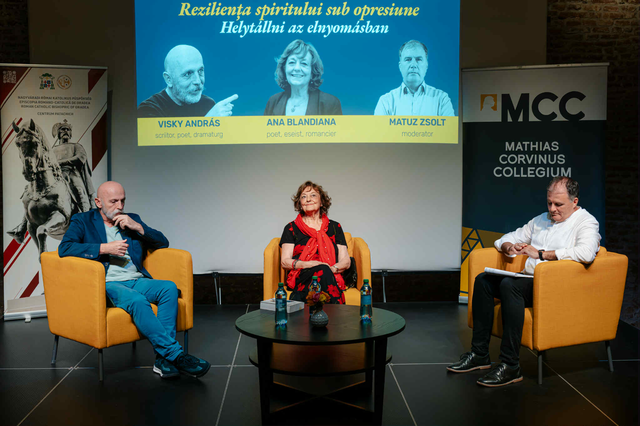 „Amit nem írtak meg, nem létezik” – Ana Blandiana és Visky András pódiumbeszélgetése Nagyváradon