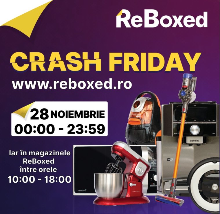 November 28-án, pénteken lesz a ReBoxed CRASH FRIDAY 2025, az év legnagyobb leárazásainak napja!