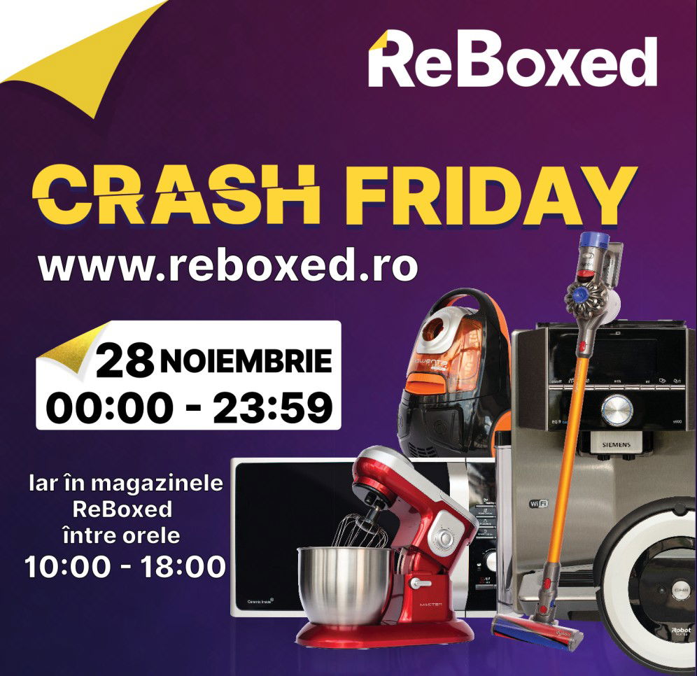 November 28-án, pénteken lesz a ReBoxed CRASH FRIDAY 2025, az év legnagyobb leárazásainak napja!