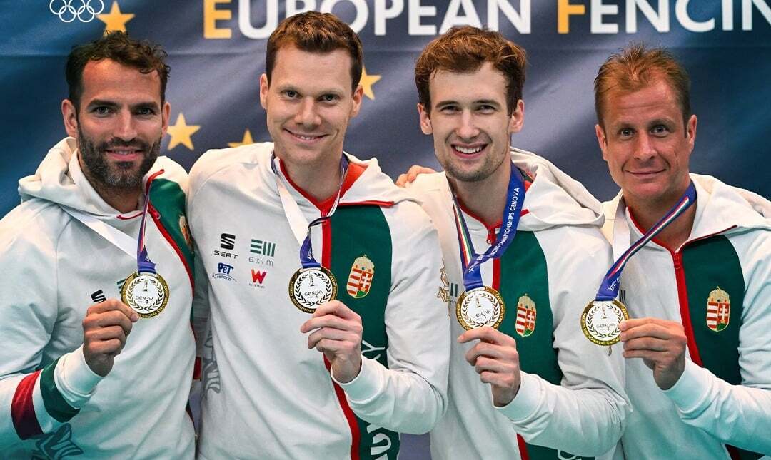 Megvédte Európa-bajnoki címét a magyar férfi kardcsapat