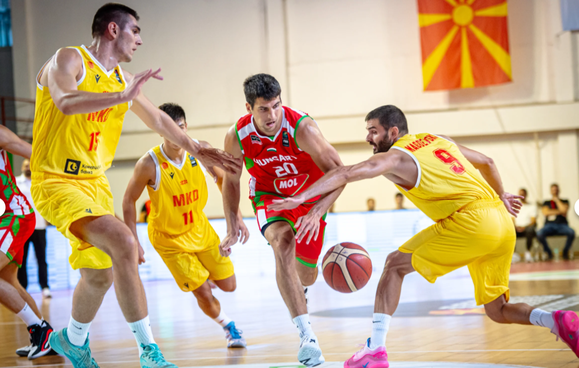 Kikaptak Észak-Macedóniában a magyar kosarasok
