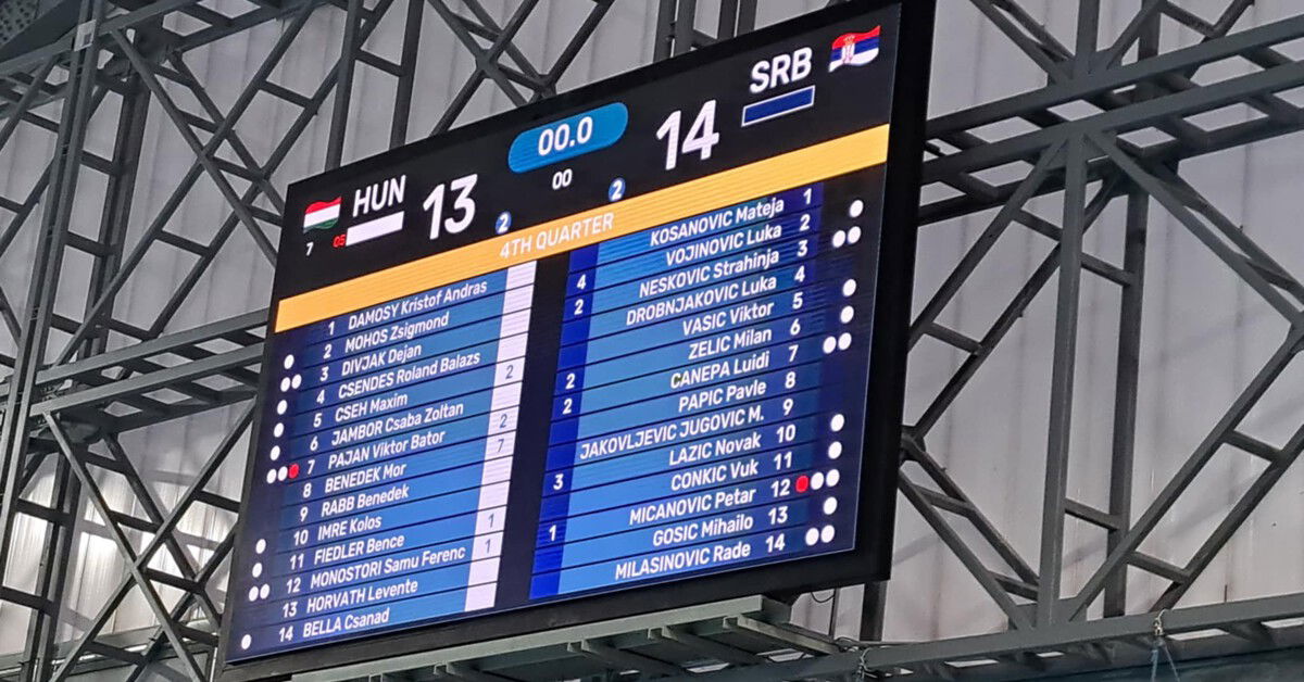 U18-as vízilabda-Eb: Benedek Mór 7 gólja is kevésnek bizonyult