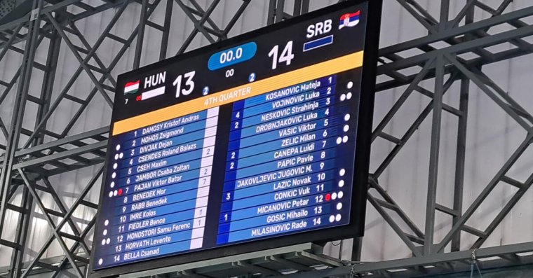 U18-as vízilabda-Eb: Benedek Mór 7 gólja is kevésnek bizonyult