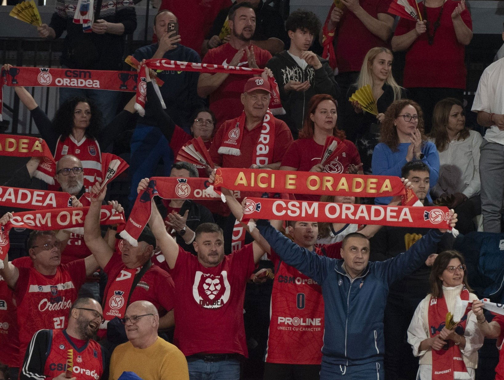 Szurkolói zóna a Nagyvárad Arénában