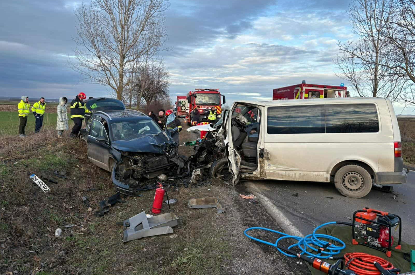Öt gépjármű ütközött össze Szalárd és Hegyközkovácsi között, nyolcan sérültek meg