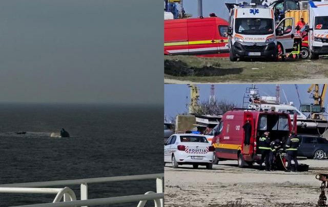 Elsüllyedt egy vontatóhajó egy Konstanca megyei kikötőben, négy személyt még keresnek