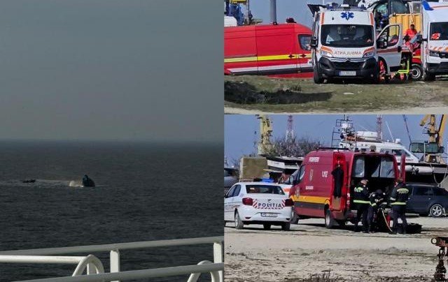 Elsüllyedt egy vontatóhajó egy Konstanca megyei kikötőben, négy személyt még keresnek