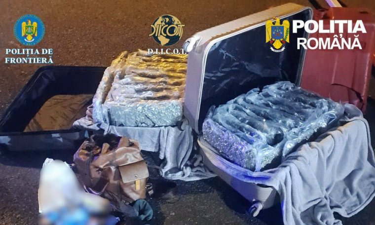 Két bőröndnyi kannabisszal érkezett Romániába egy olasz férfi